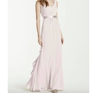 David’s Bridal Biscotti Bridesmaid Dress